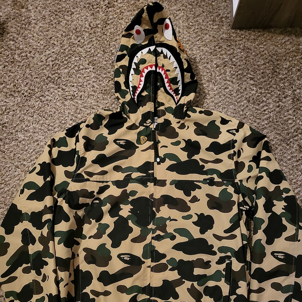 A Bathing Ape Windbreaker Shark Jacket